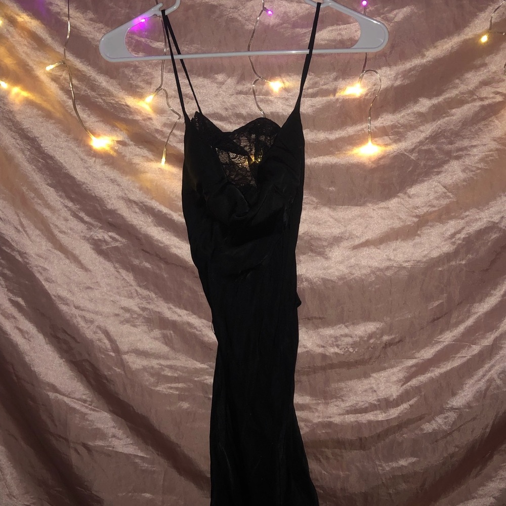ZARA satin slip dress